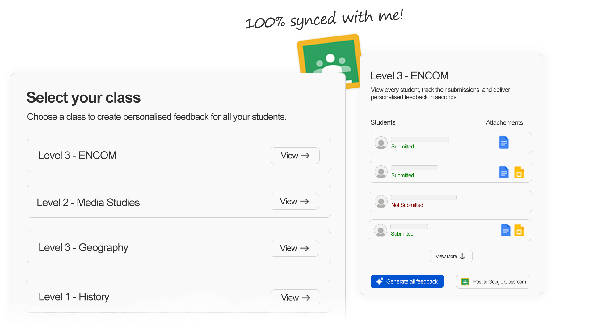 Write personalized feedback quickly